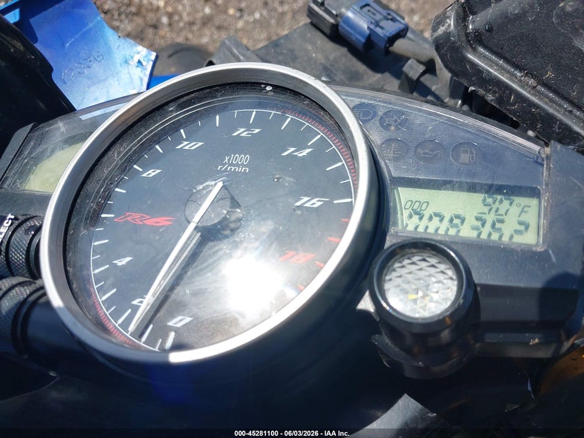 2011 Yamaha Yzf VIN JYARJ16E7BA022518 IAAI salvage auction — FRONT END, Salvage (Utah), sold $2,350 on 2026-08-25 (photo 7)