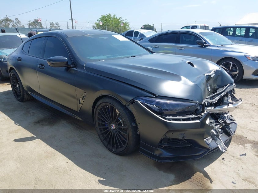 2022 BMW Alpina B8 Gran Coupe VIN WBAGX0C10NCH75290 IAAI salvage auction — Front End, Clear (Arizona), sold $32,000 on 2026-09-04 (photo 1)