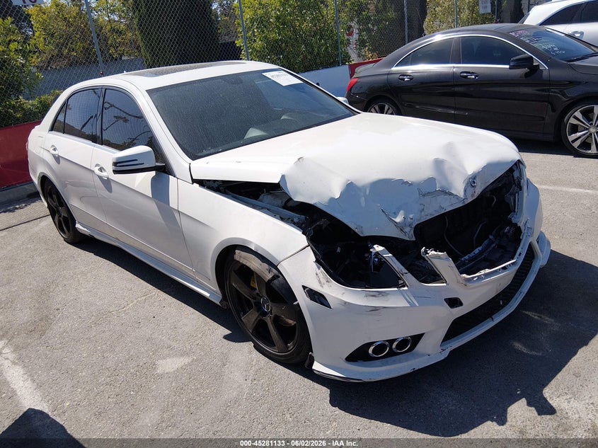 2010 Mercedes-benz E-class VIN WDDHF5GB6AA051882 IAAI salvage auction — FRONT END, Salvage (California), sold $325 on 2026-07-23 (photo 1)