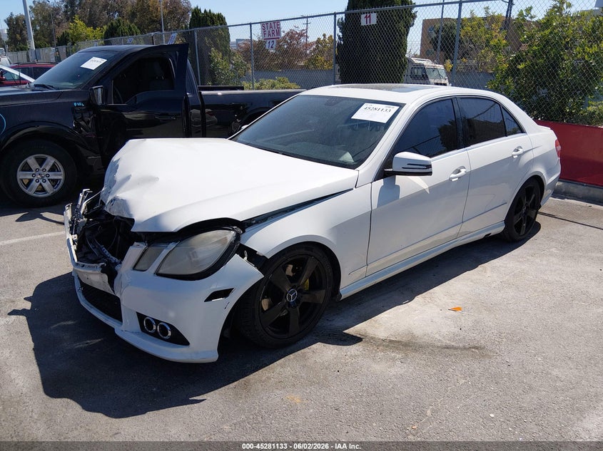 2010 Mercedes-benz E-class VIN WDDHF5GB6AA051882 IAAI salvage auction — FRONT END, Salvage (California), sold $325 on 2026-07-23 (photo 2)