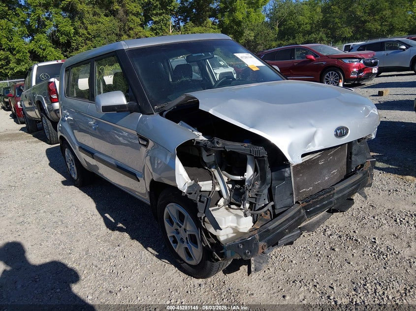 2012 Kia Soul VIN KNDJT2A56C7435828 IAAI salvage auction — FRONT END, Salvage Title, sold $375 on 2026-07-07 (photo 1)