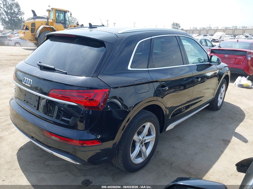 2022 Audi Q5 VIN WA1ABAFYXN2110061 IAAI salvage auction — LEFT FRONT, Salvage (California), sold $12,100 on 2026-07-15 (photo 4)