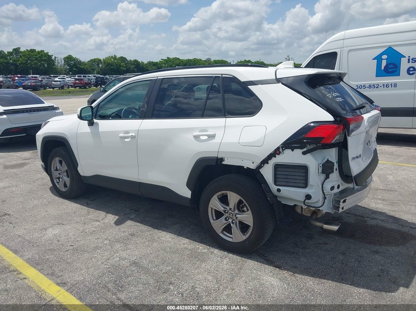 2025 Toyota Rav 4 VIN 2T3W1RFV7SC312136 IAAI salvage auction — REAR END, Wait Title, sold $15,100 on 2026-10-01 (photo 3)