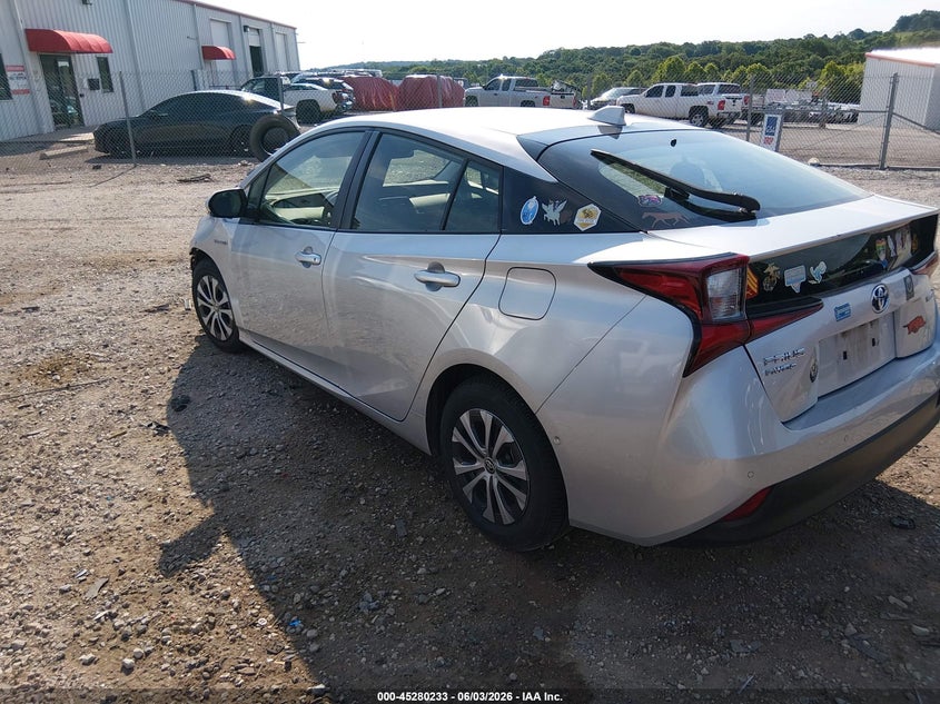 2021 Toyota Prius VIN JTDL9MFU4M3030675 IAAI salvage auction — FRONT END, Salvage Title, sold $5,500 on 2026-07-23 (photo 3)