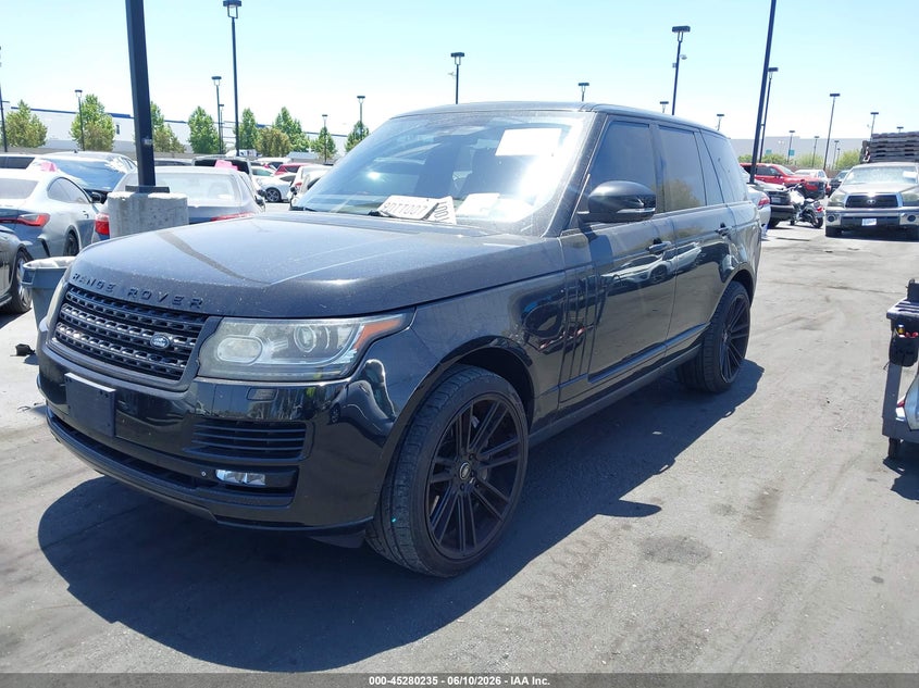 2014 Land rover RANGE ROVER VIN SALGS2EF5EA143361 IAAI salvage auction — REAR END, Salvage Title, sold $6,200 on 2026-07-12 (photo 2)