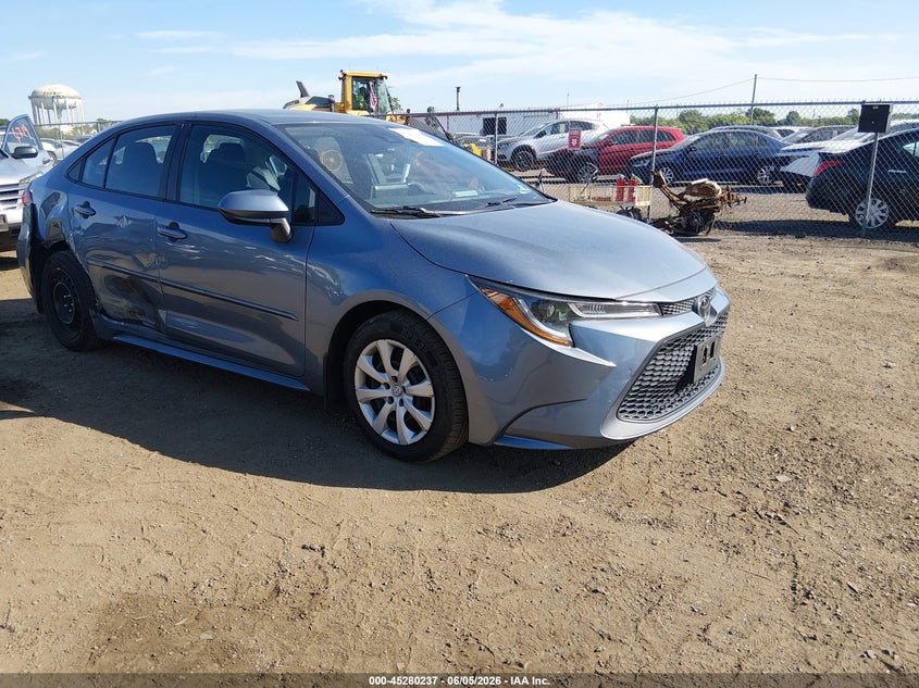 2020 Toyota Corolla VIN 5YFEPRAE5LP113517 IAAI salvage auction — LEFT REAR, Salvage (New Jersey), sold $4,350 on 2026-07-29 (photo 1)