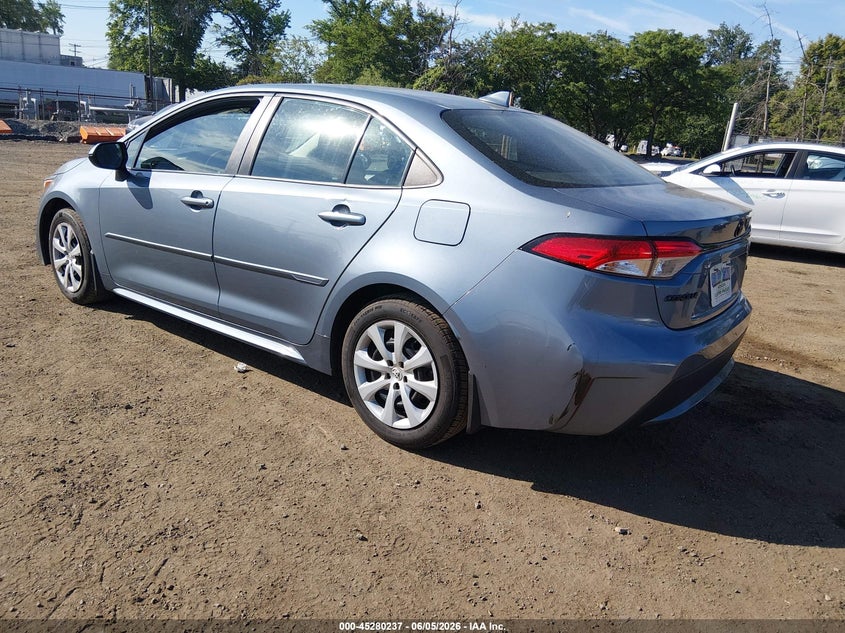 2020 Toyota Corolla VIN 5YFEPRAE5LP113517 IAAI salvage auction — LEFT REAR, Salvage (New Jersey), sold $4,350 on 2026-07-29 (photo 3)