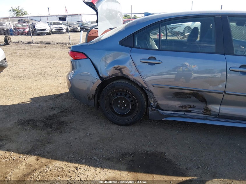 2020 Toyota Corolla VIN 5YFEPRAE5LP113517 IAAI salvage auction — LEFT REAR, Salvage (New Jersey), sold $4,350 on 2026-07-29 (photo 6)