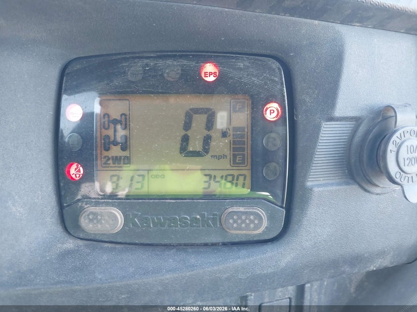 2019 Kawasaki VIN JKBRTCG16KB514642 IAAI salvage auction — FRONT END, Salvage (Utah), sold $2,625 on 2026-07-22 (photo 7)
