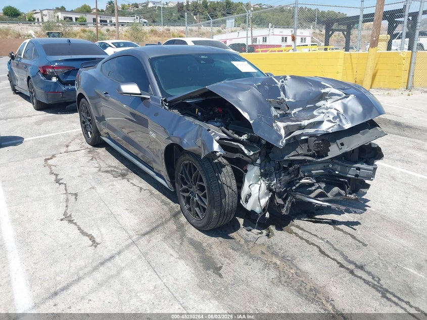 2022 Ford Mustang VIN 1FA6P8CF7N5108071 IAAI salvage auction — FRONT END, Salvage Title, sold $4,850 on 2026-07-22 (photo 1)