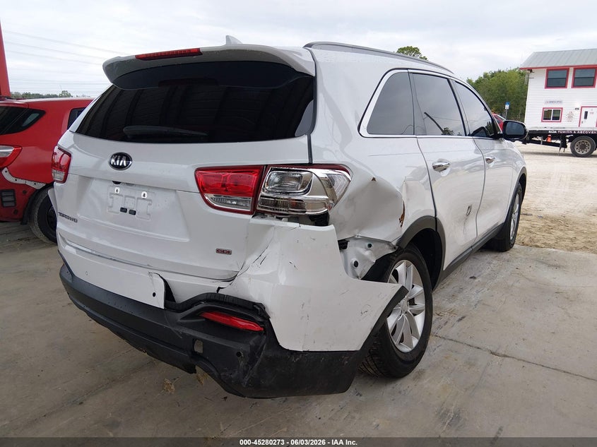 2017 Kia Sorento VIN 5XYPG4A38HG239201 IAAI salvage auction — LEFT REAR, Salvage Title, sold $1,950 on 2026-07-21 (photo 6)