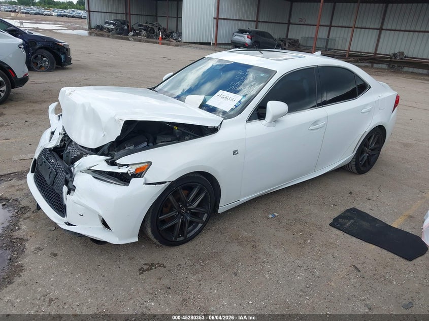 2015 Lexus Is VIN JTHBF1D20F5072450 IAAI salvage auction — FRONT END, Salvage Title, sold $2,875 on 2026-07-22 (photo 2)
