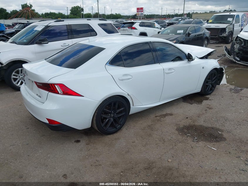2015 Lexus Is VIN JTHBF1D20F5072450 IAAI salvage auction — FRONT END, Salvage Title, sold $2,875 on 2026-07-22 (photo 4)