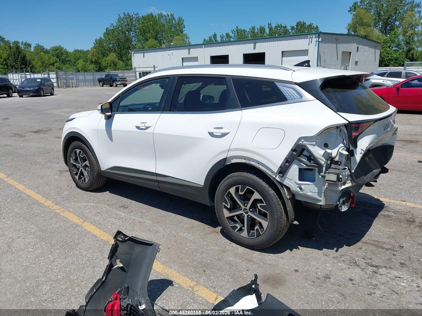 2023 Kia Sportage VIN 5XYK3CAF1PG009170 IAAI salvage auction — REAR END, Salvage Title, sold $6,400 on 2026-07-27 (photo 3)