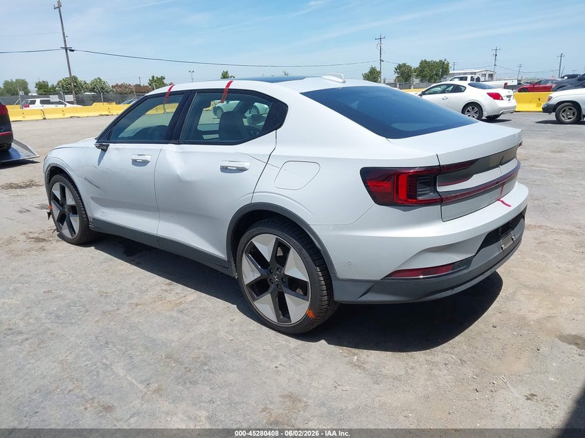 2023 Polestar 2 VIN YSMED3KA9PL114349 IAAI salvage auction — SIDE, Salvage Title, sold $9,100 on 2026-08-12 (photo 3)