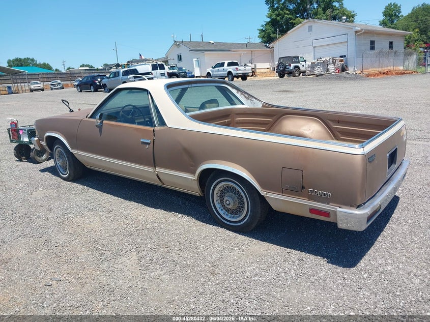 1981 Chevrolet El camino VIN 1GCCW80KXBD485383 IAAI salvage auction — NORMAL WEAR, Clear (South Carolina), sold $2,000 on 2026-08-19 (photo 3)