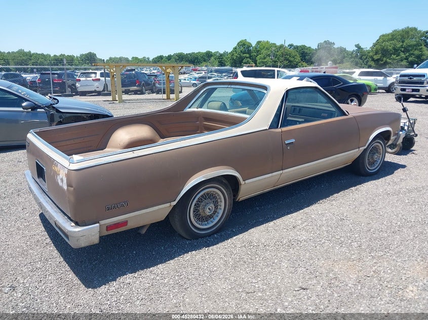 1981 Chevrolet El camino VIN 1GCCW80KXBD485383 IAAI salvage auction — NORMAL WEAR, Clear (South Carolina), sold $2,000 on 2026-08-19 (photo 4)