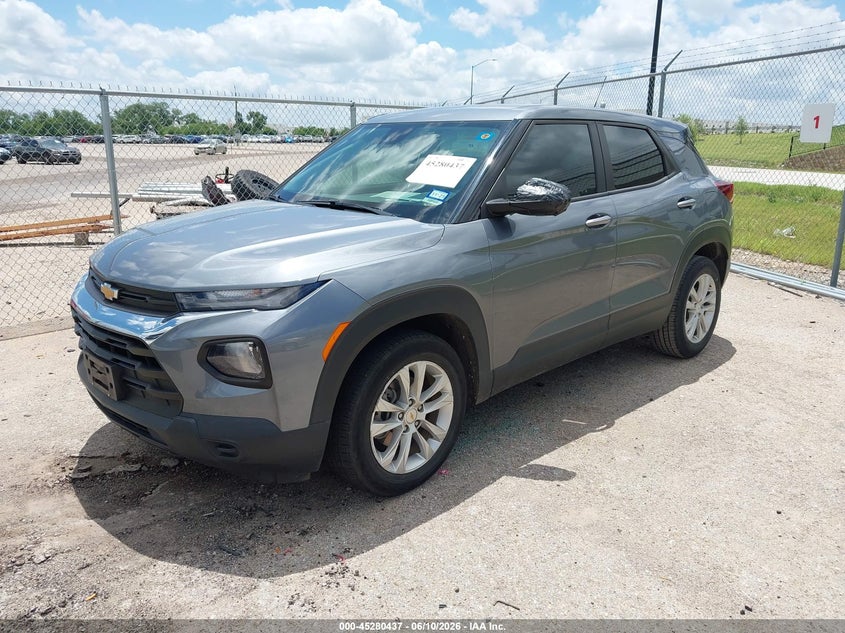2021 Chevrolet Trailblazer VIN KL79MMS20MB012027 IAAI salvage auction — SIDE, Original (Texas), sold $2,850 on 2026-08-01 (photo 2)