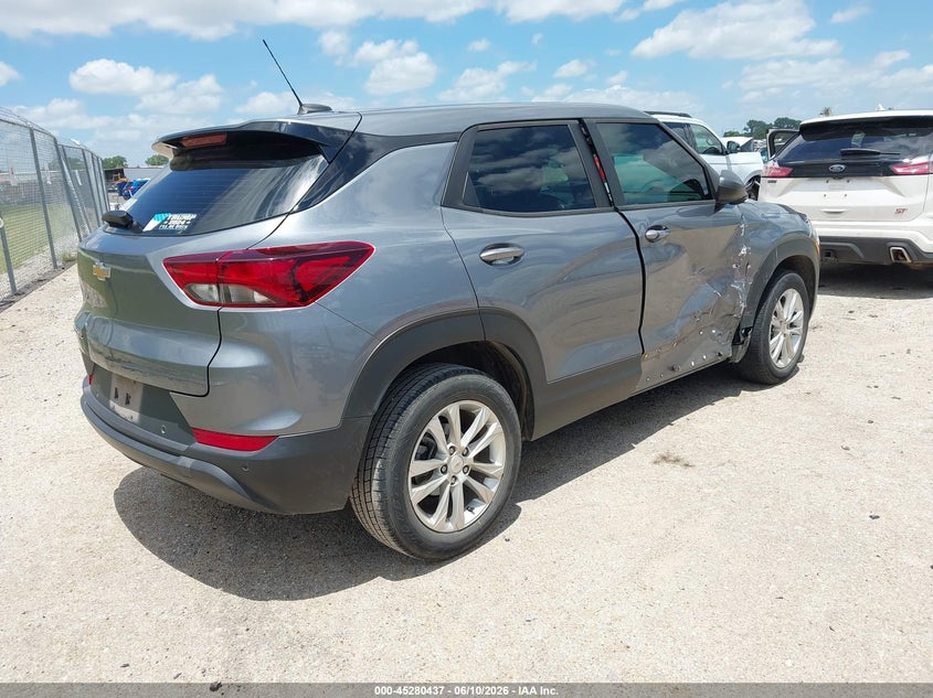 2021 Chevrolet Trailblazer VIN KL79MMS20MB012027 IAAI salvage auction — SIDE, Original (Texas), sold $2,850 on 2026-08-01 (photo 4)