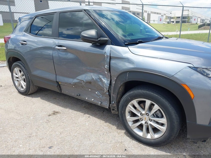 2021 Chevrolet Trailblazer VIN KL79MMS20MB012027 IAAI salvage auction — SIDE, Original (Texas), sold $2,850 on 2026-08-01 (photo 6)