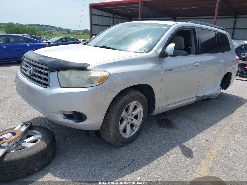 2008 Toyota Highlander VIN JTEDS41A282030669 IAAI salvage auction — LEFT SIDE, Salvage (Missouri), sold $2,750 on 2026-07-09 (photo 2)