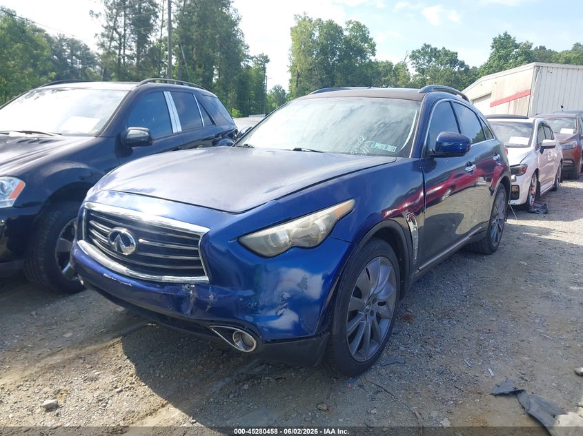 2012 Infiniti Fx VIN JN8AS1MW1CM151952 IAAI salvage auction — NORMAL WEAR, Clear (South Carolina), sold $500 on 2026-07-14 (photo 2)
