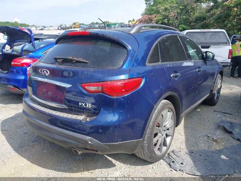 2012 Infiniti Fx VIN JN8AS1MW1CM151952 IAAI salvage auction — NORMAL WEAR, Clear (South Carolina), sold $500 on 2026-07-14 (photo 4)