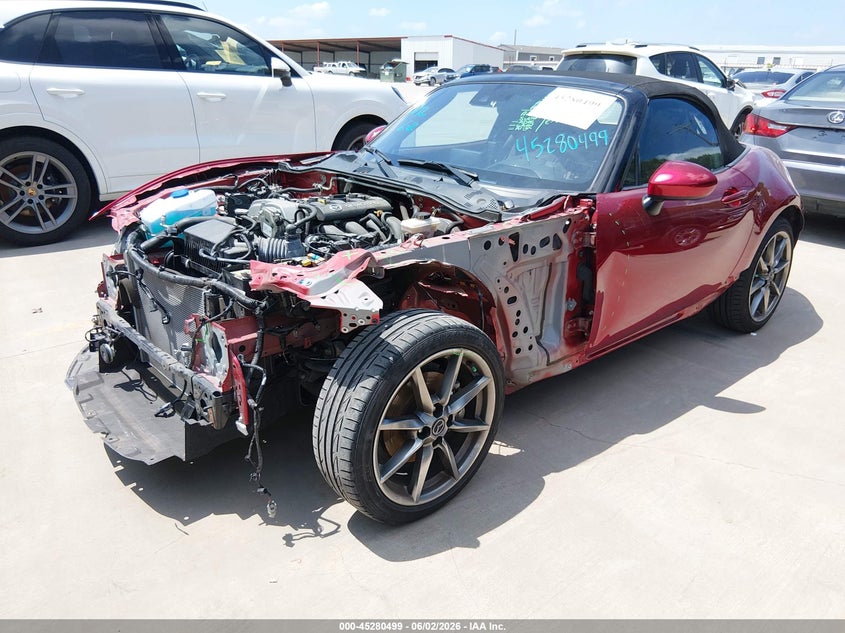2022 Mazda Mx-5 VIN JM1NDAD74N0508292 IAAI salvage auction — FRONT END, Original (Texas), sold $5,500 on 2026-07-28 (photo 2)
