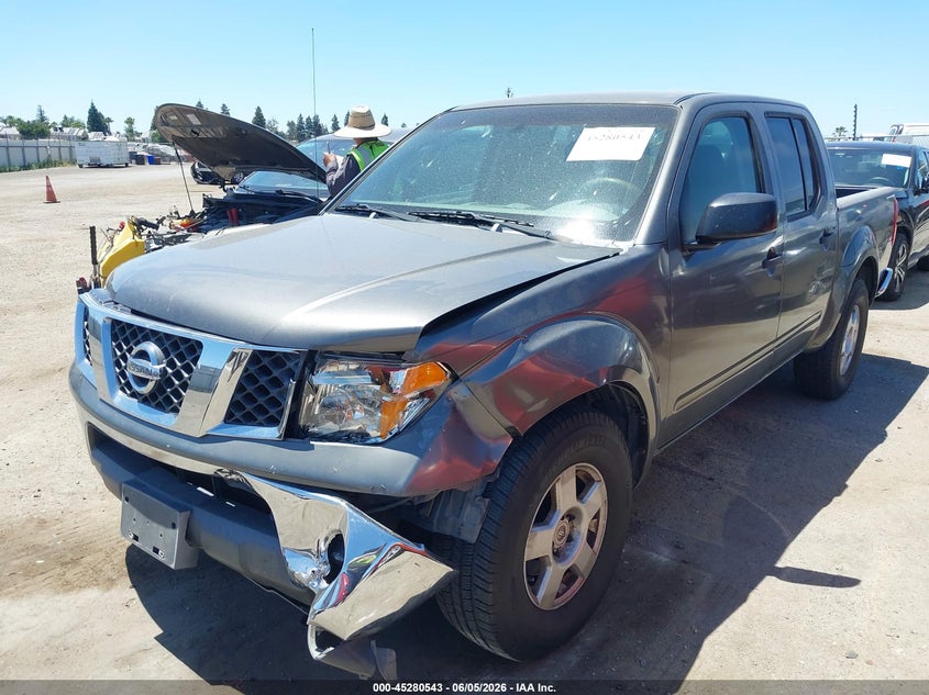 2007 Nissan Frontier VIN 1N6AD07U77C459744 IAAI salvage auction — FRONT END, Salvage (California), sold $2,350 on 2026-07-09 (photo 2)