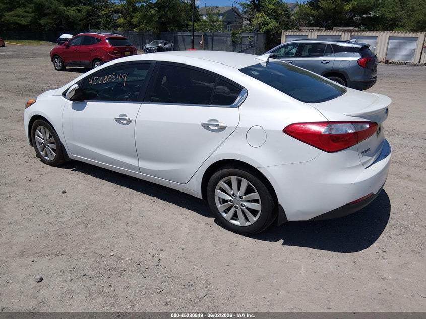 2014 Kia Forte VIN KNAFX4A81E5114193 IAAI salvage auction — NORMAL WEAR, Clear (New Jersey), sold $600 on 2026-07-14 (photo 3)