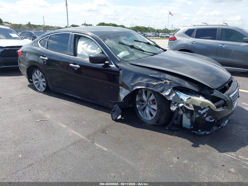 2011 Infiniti M37 VIN JN1BY1AR9BM371841 IAAI salvage auction — RIGHT FRONT, Rebuildable (Florida), sold $375 on 2026-07-09 (photo 1)