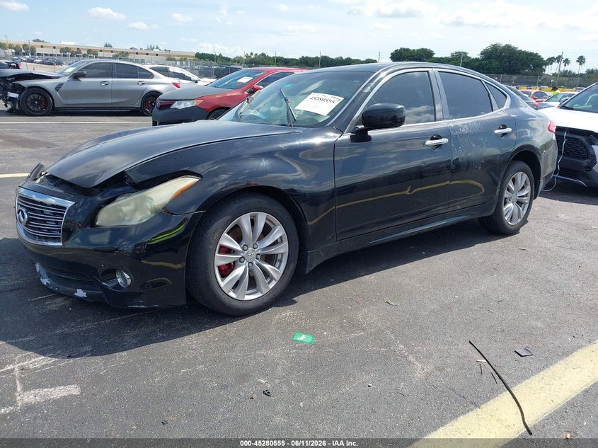2011 Infiniti M37 VIN JN1BY1AR9BM371841 IAAI salvage auction — RIGHT FRONT, Rebuildable (Florida), sold $375 on 2026-07-09 (photo 2)