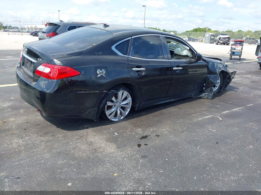 2011 Infiniti M37 VIN JN1BY1AR9BM371841 IAAI salvage auction — RIGHT FRONT, Rebuildable (Florida), sold $375 on 2026-07-09 (photo 4)