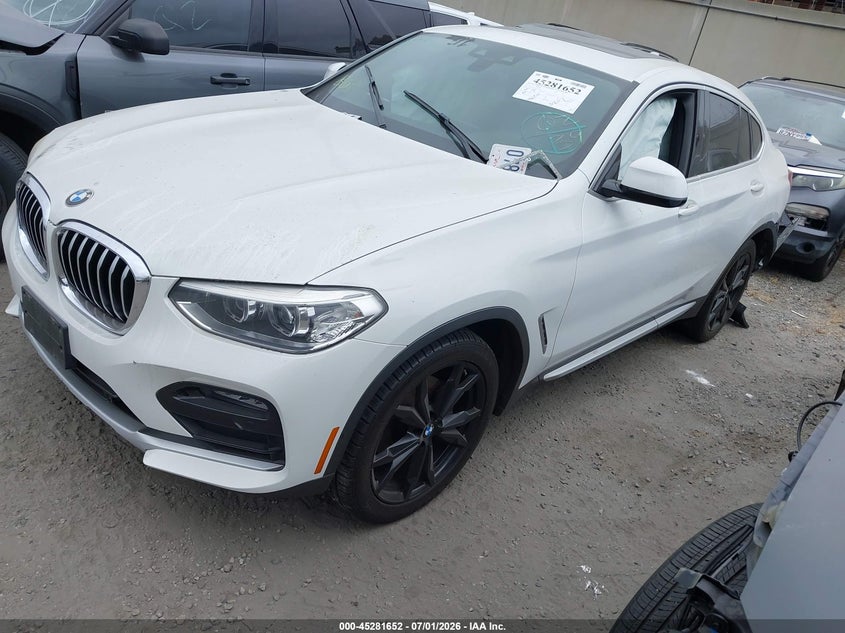 2020 BMW X4 VIN 5UX2V1C02LLE67985 IAAI salvage auction — REAR END, Salvage Title, sold $9,800 on 2026-07-08 (photo 2)