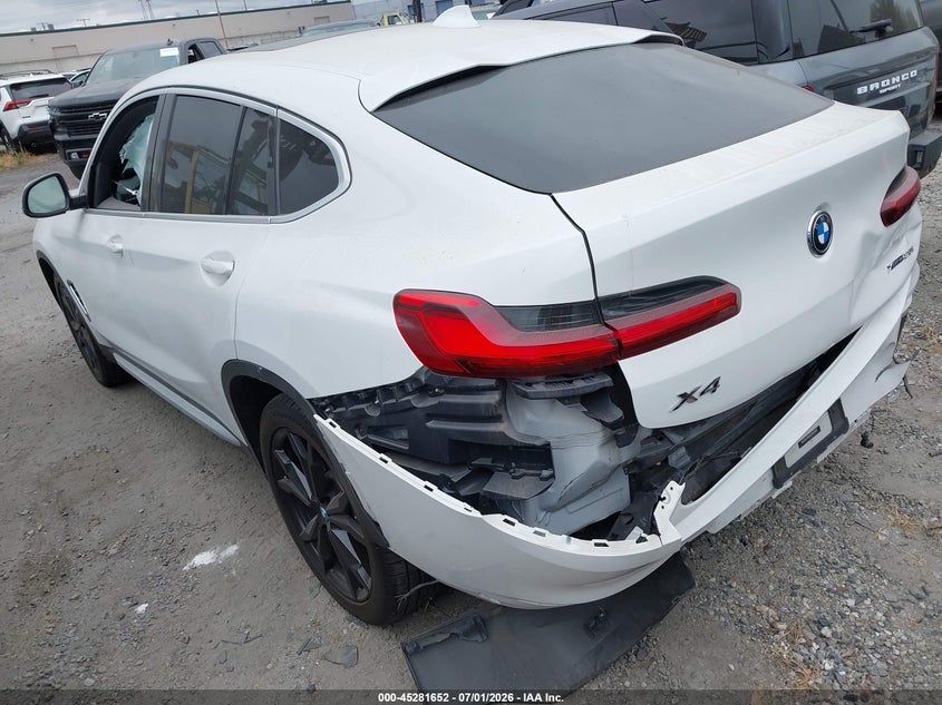 2020 BMW X4 VIN 5UX2V1C02LLE67985 IAAI salvage auction — REAR END, Salvage Title, sold $9,800 on 2026-07-08 (photo 3)