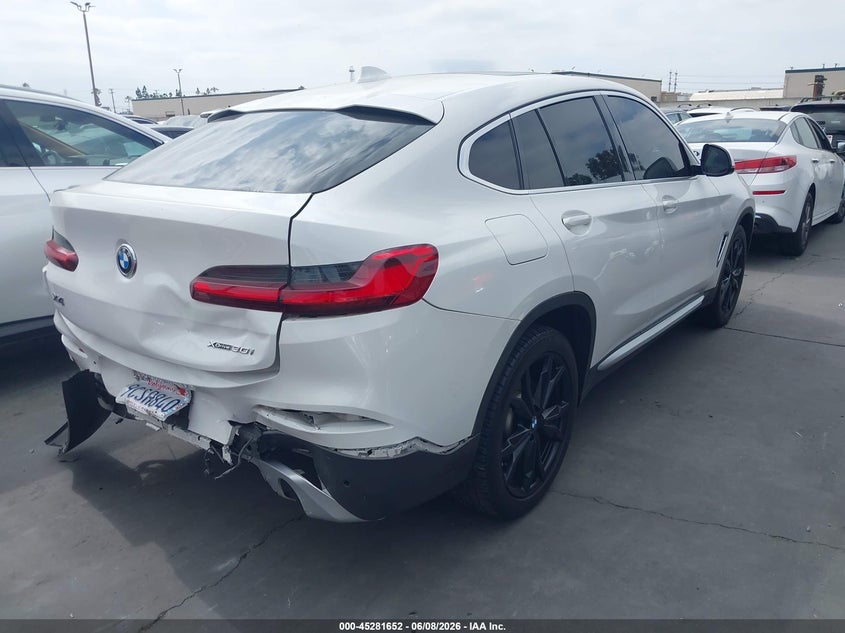2020 BMW X4 VIN 5UX2V1C02LLE67985 IAAI salvage auction — REAR END, Salvage Title, sold $9,800 on 2026-07-08 (photo 4)