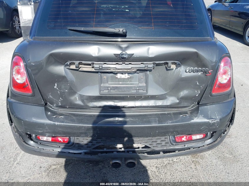 2013 Mini Hard top VIN WMWSV3C54DT392789 IAAI salvage auction — REAR END, Salvage Title, sold $750 on 2026-07-23 (photo 6)