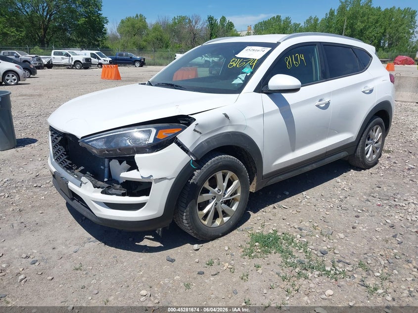 2021 Hyundai Tucson VIN KM8J33A48MU301012 IAAI salvage auction — FRONT & REAR, Salvage Title, sold $3,950 on 2026-07-30 (photo 2)