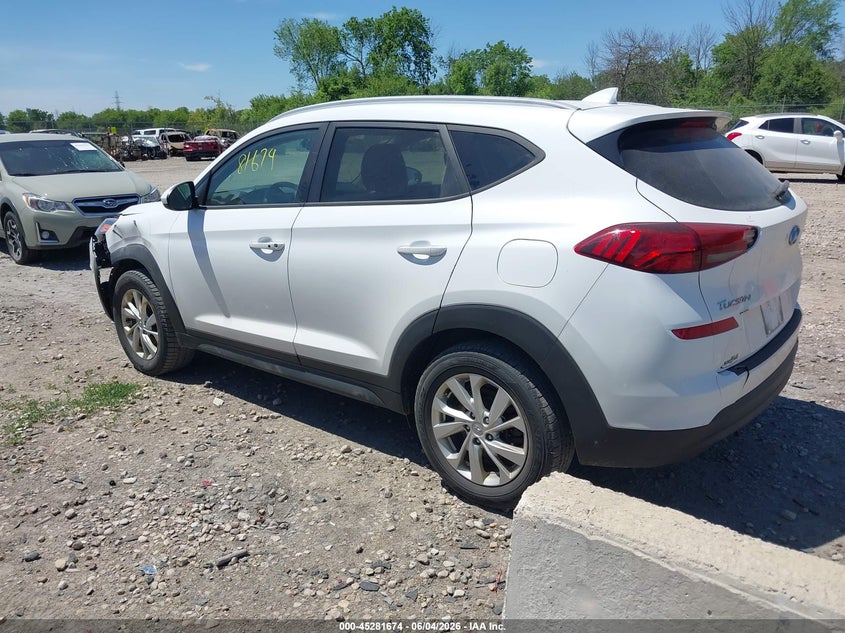 2021 Hyundai Tucson VIN KM8J33A48MU301012 IAAI salvage auction — FRONT & REAR, Salvage Title, sold $3,950 on 2026-07-30 (photo 3)