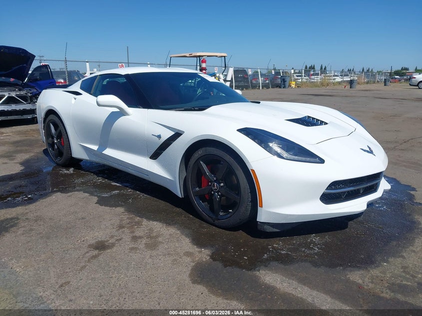 2015 Chevrolet Corvette VIN 1G1YB2D70F5101253 IAAI salvage auction — REAR END, Salvage Title, sold $19,400 on 2026-07-08 (photo 1)