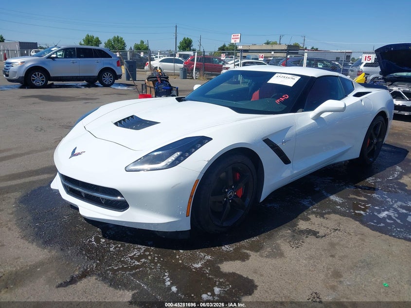 2015 Chevrolet Corvette VIN 1G1YB2D70F5101253 IAAI salvage auction — REAR END, Salvage Title, sold $19,400 on 2026-07-08 (photo 2)