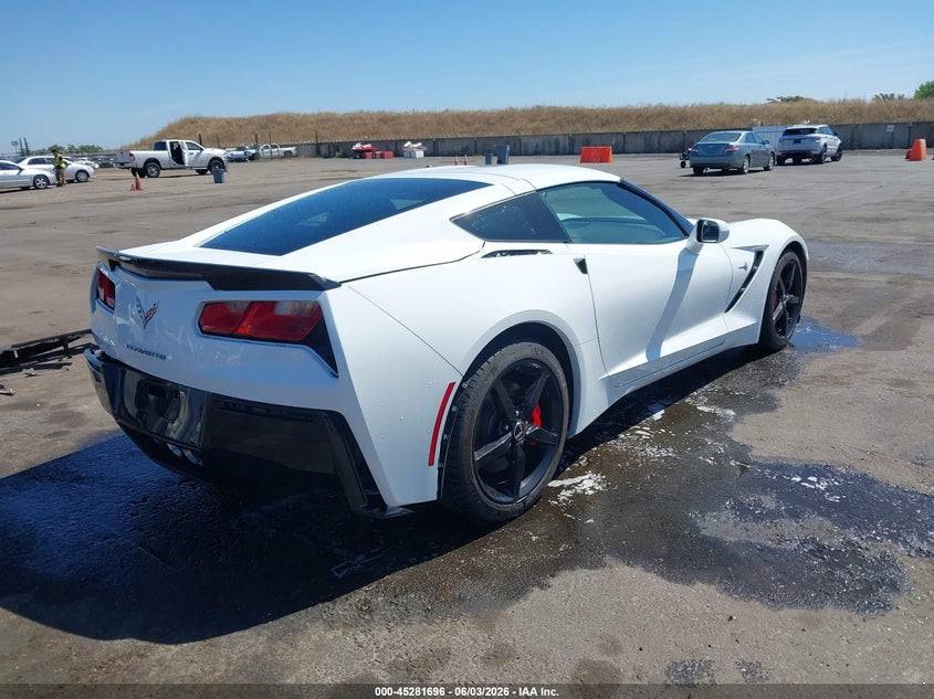 2015 Chevrolet Corvette VIN 1G1YB2D70F5101253 IAAI salvage auction — REAR END, Salvage Title, sold $19,400 on 2026-07-08 (photo 4)