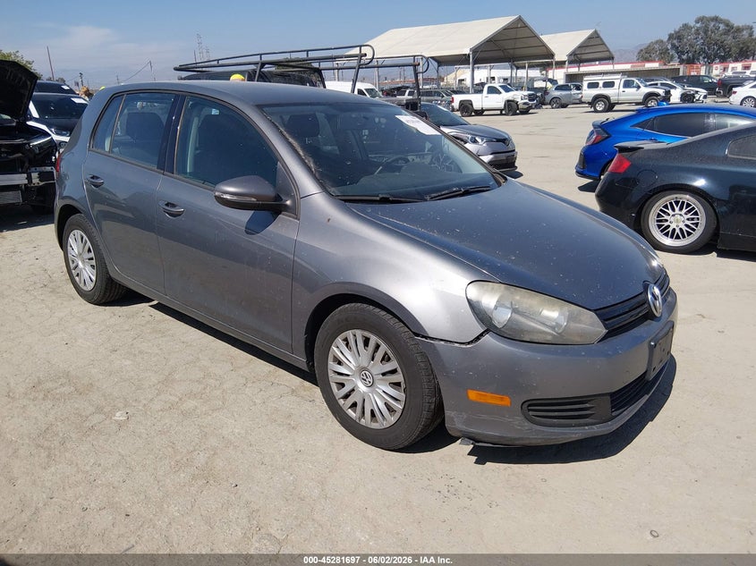 2012 Volkswagen Golf VIN WVWDB7AJXCW220291 IAAI salvage auction — LEFT FRONT, Salvage Title, sold $875 on 2026-07-22 (photo 1)