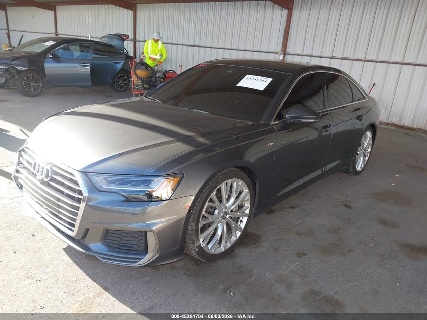 2019 Audi A6 VIN WAUM2AF20KN088318 IAAI salvage auction — RIGHT FRONT, Salvage Title, sold $11,100 on 2026-07-29 (photo 2)
