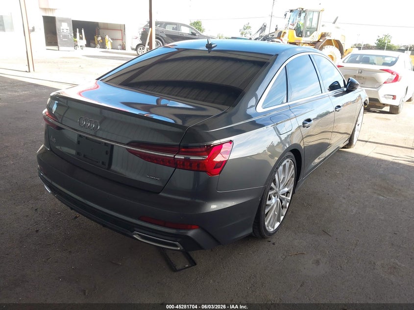 2019 Audi A6 VIN WAUM2AF20KN088318 IAAI salvage auction — RIGHT FRONT, Salvage Title, sold $11,100 on 2026-07-29 (photo 4)