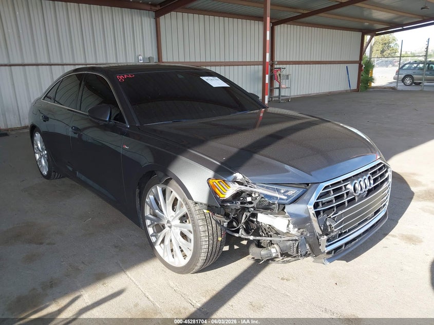 2019 Audi A6 VIN WAUM2AF20KN088318 IAAI salvage auction — RIGHT FRONT, Salvage Title, sold $11,100 on 2026-07-29 (photo 6)