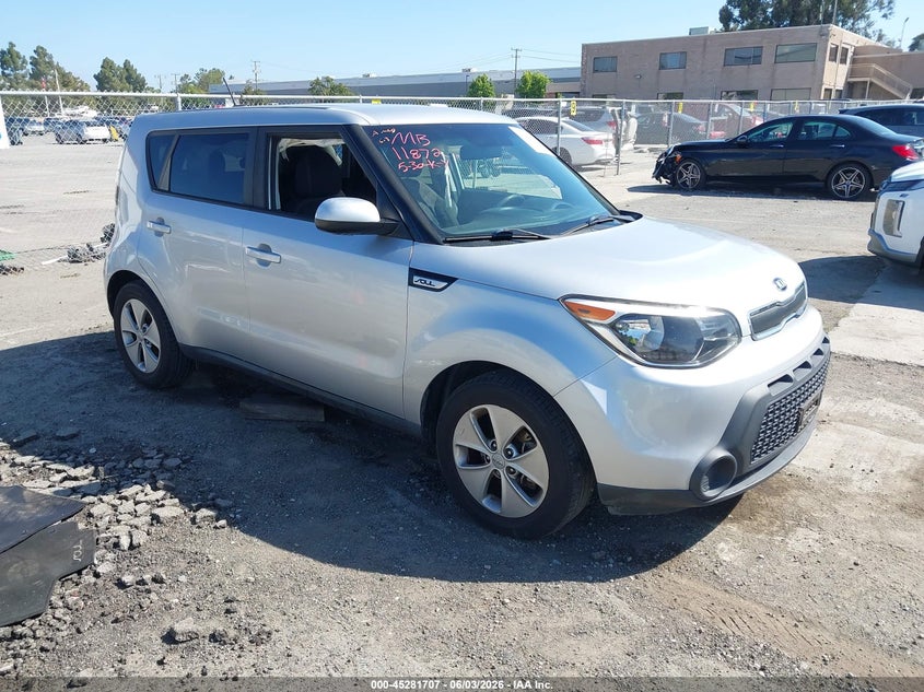 2016 Kia Soul VIN KNDJN2A28G7859260 IAAI salvage auction — LEFT SIDE, Salvage Title, sold $1,250 on 2026-07-06 (photo 1)