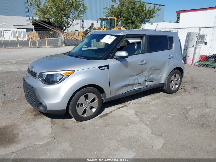 2016 Kia Soul VIN KNDJN2A28G7859260 IAAI salvage auction — LEFT SIDE, Salvage Title, sold $1,250 on 2026-07-06 (photo 2)