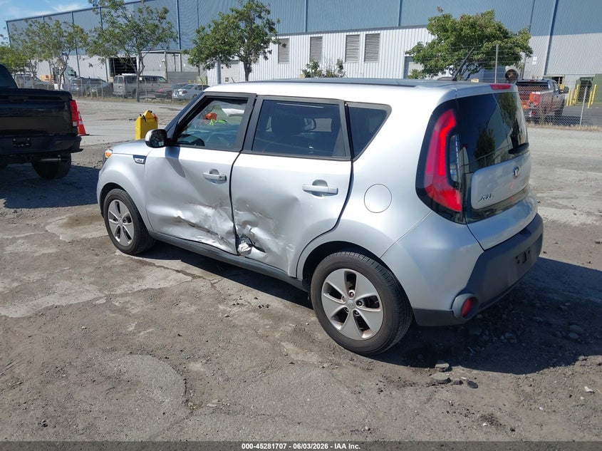 2016 Kia Soul VIN KNDJN2A28G7859260 IAAI salvage auction — LEFT SIDE, Salvage Title, sold $1,250 on 2026-07-06 (photo 3)