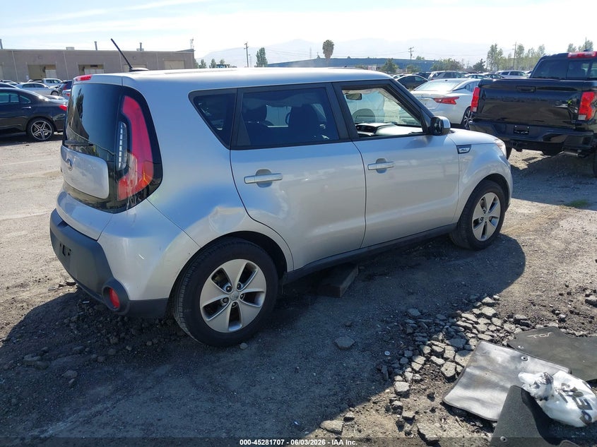 2016 Kia Soul VIN KNDJN2A28G7859260 IAAI salvage auction — LEFT SIDE, Salvage Title, sold $1,250 on 2026-07-06 (photo 4)